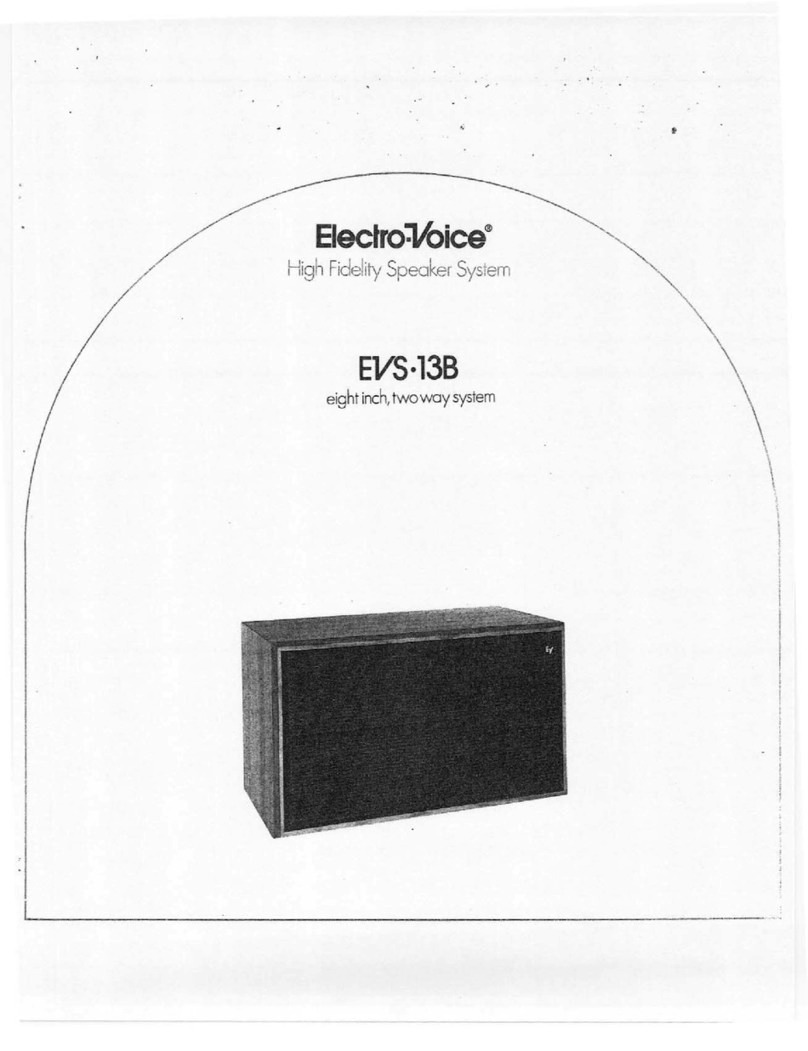 Electro-Voice EVS-13B User manual