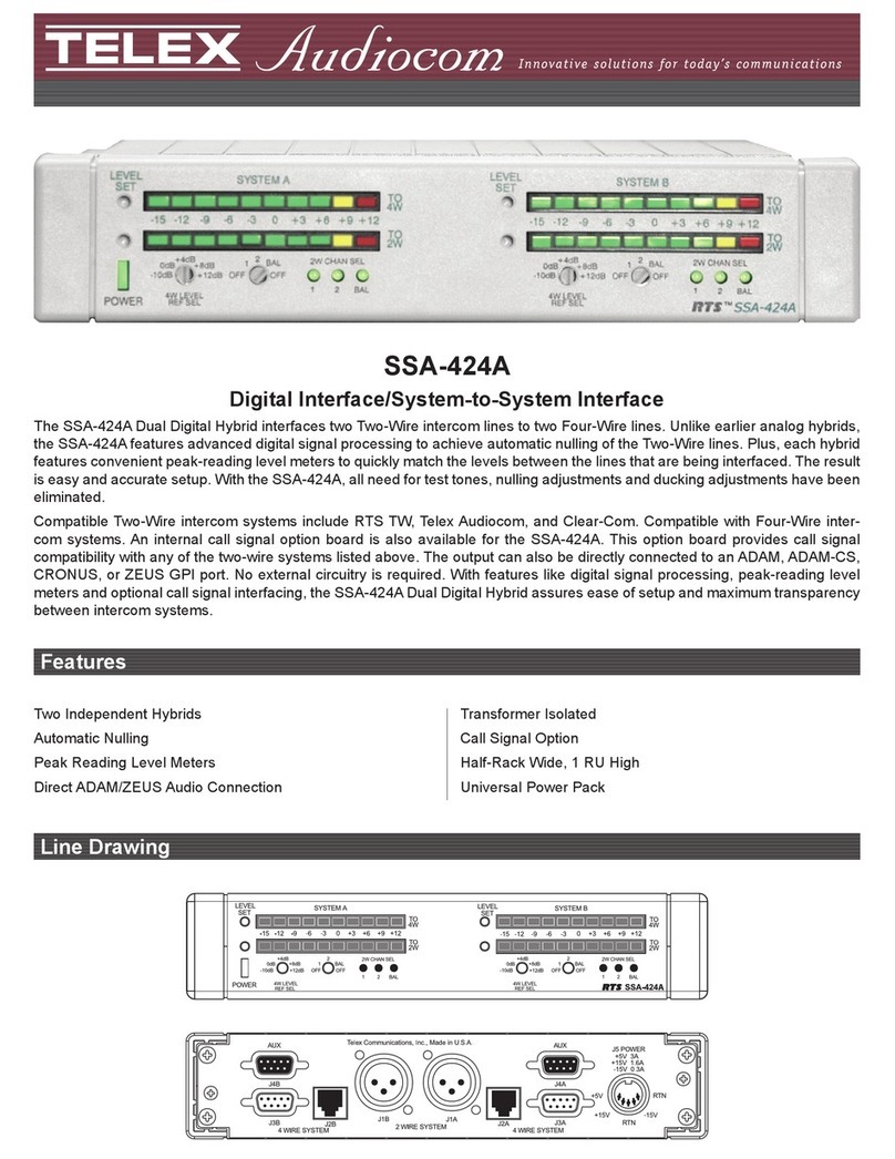 Audiocom SSA-424A User manual