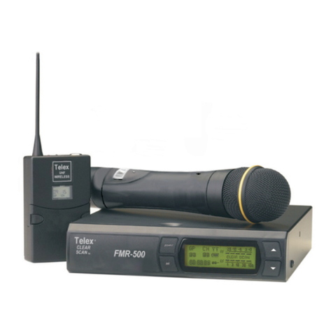 Telex FMR-500 operating instructions