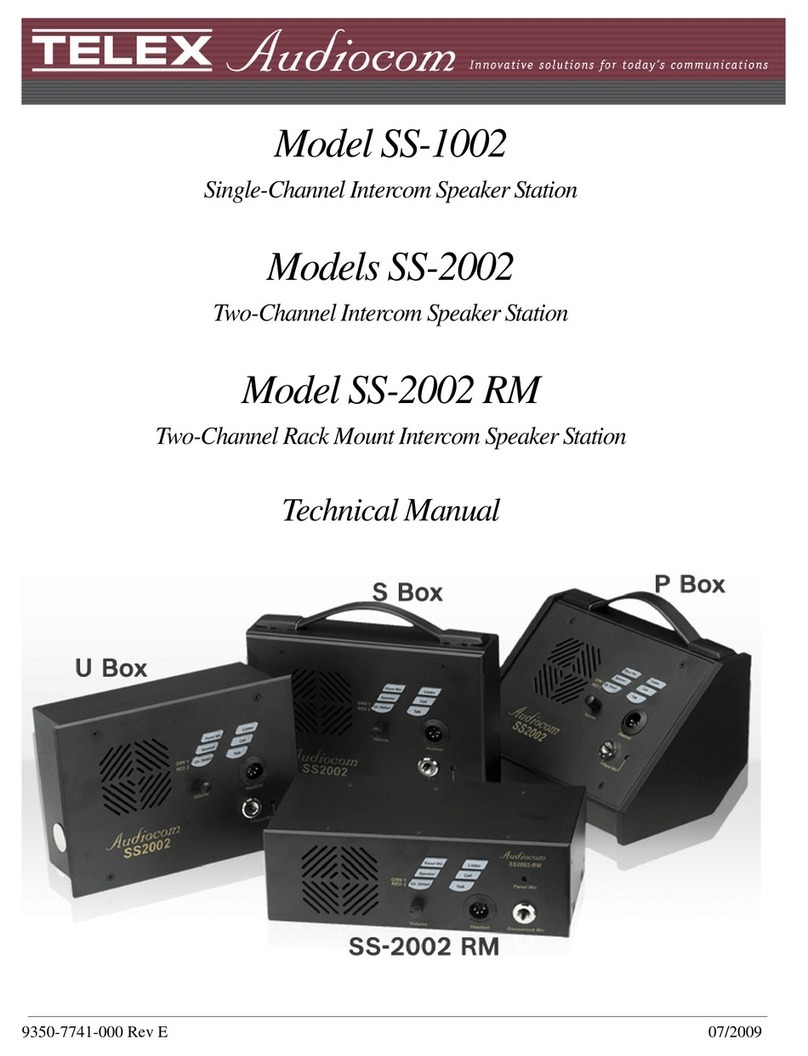 Audiocom SS-1002 Technical manual