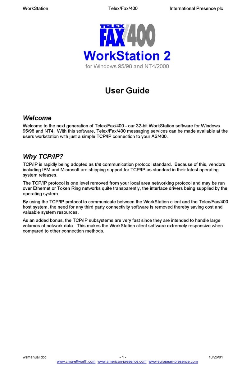 Telex Bantam 400 user guide