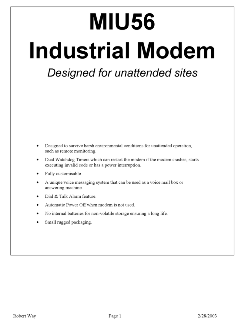 Telenetics MIU56 owner's manual