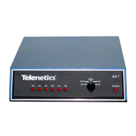 Telenetics MOT202T Specification sheet