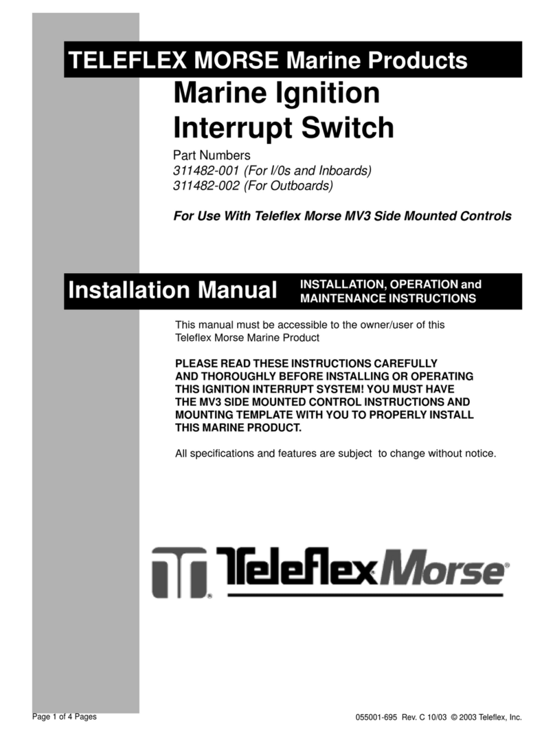 Teleflex Marine 311482-001 installation manual