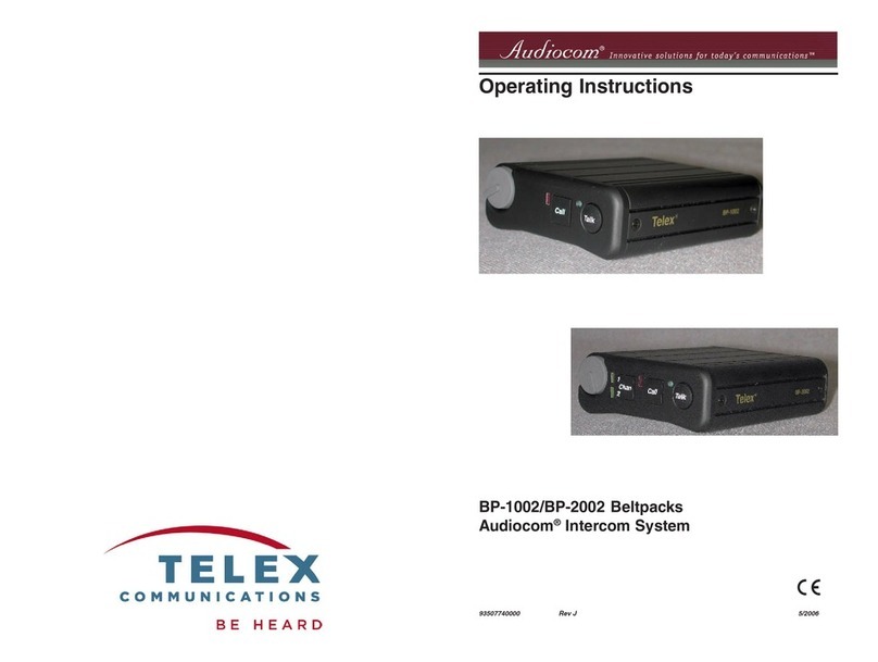 Telex Audiocom BP-2002 User manual