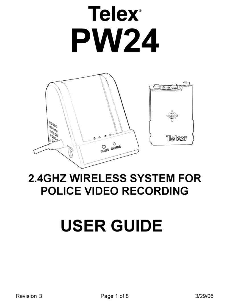 Telex PW24 User manual