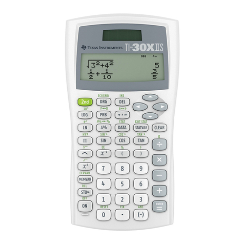 Texas Instruments TI-30X - IIS Scientific Calculator User manual Texas Instruments TI-30X - IIS Scientific Calculator User manual