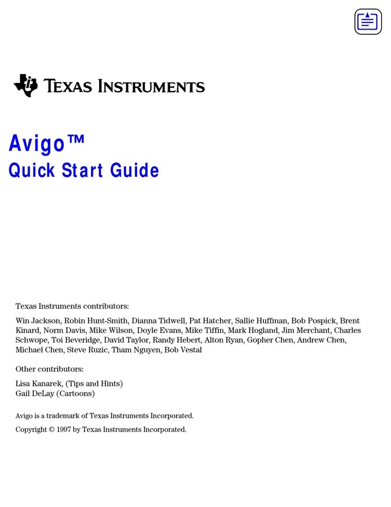 Texas Instruments Avigo User manual