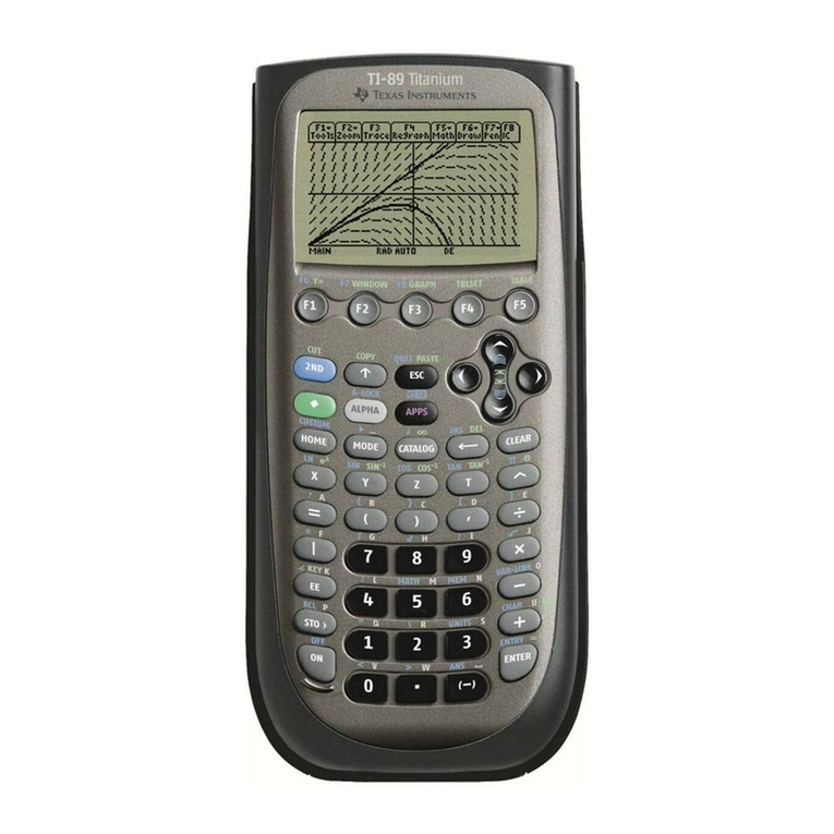 Texas Instruments Titanium TI-89 User manual
