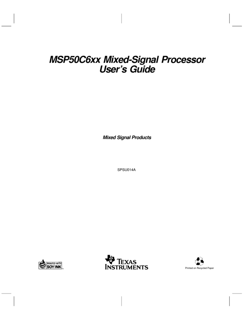 Texas Instruments MSP50C6xx User manual