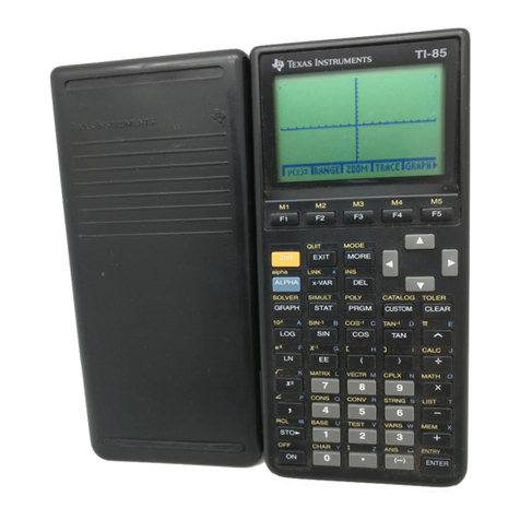 Texas Instruments TI-85 User manual