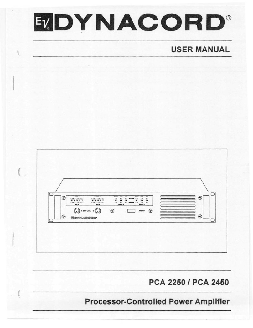 Electro-Voice PCA 2450 user manual