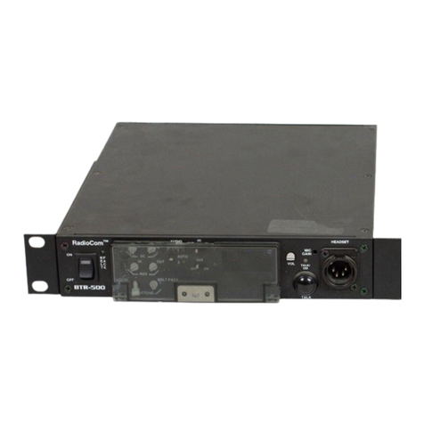Telex RadioCom BTR-500/600C User manual