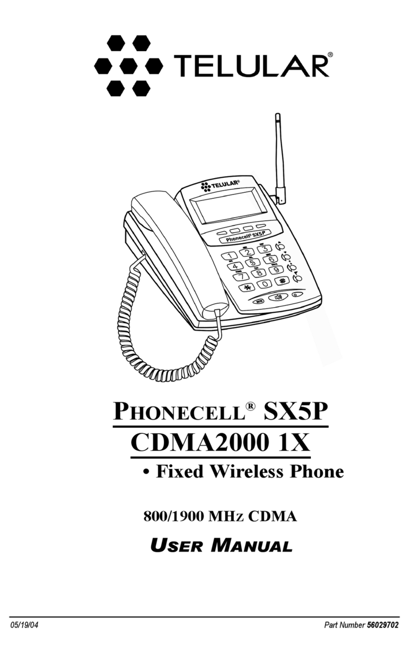 Telular SX5P CDMA2000 user manual