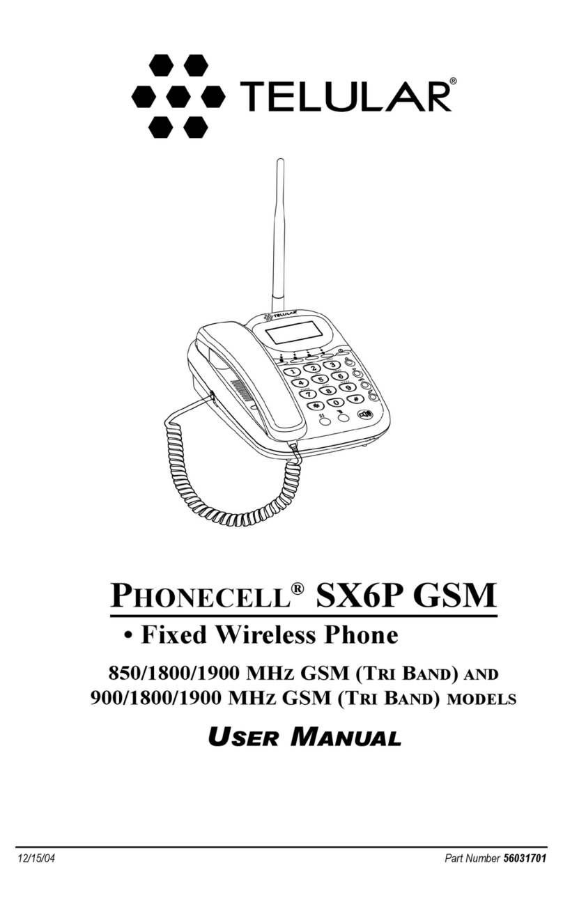 Telular PHONECELL SX6P GSM User manual