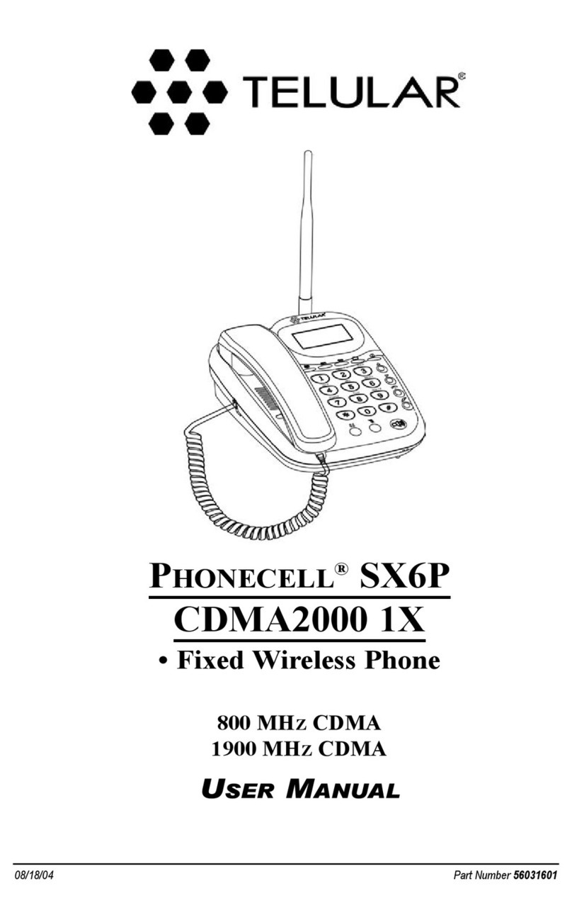 Telular SX6P user manual