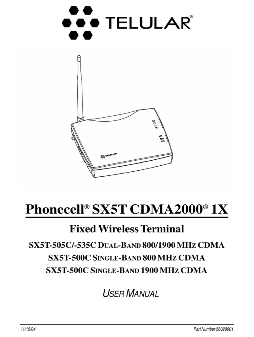 Telular CDMA SX5T-500C User manual