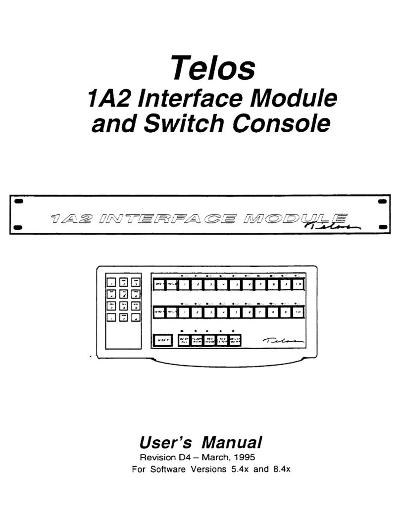 Telos 1A2 user manual
