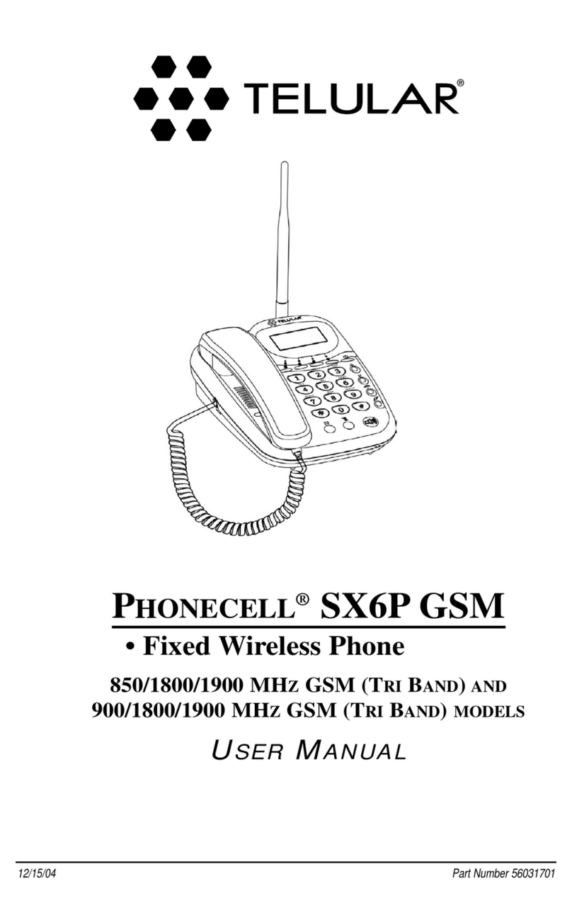 Telular 1800 user manual