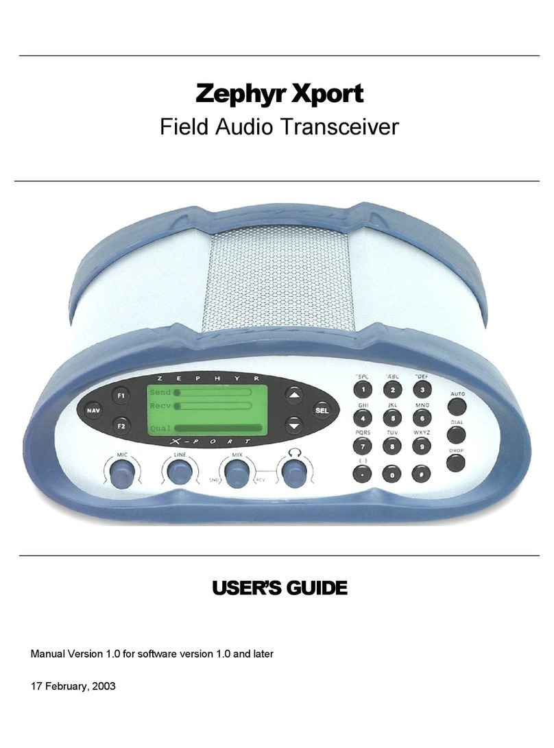Telos Zephyr Xport User manual