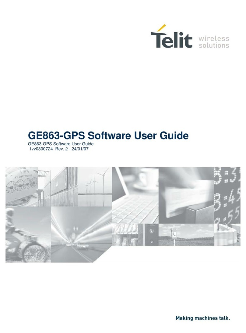 Telit Wireless Solutions GE863 Software user's guide