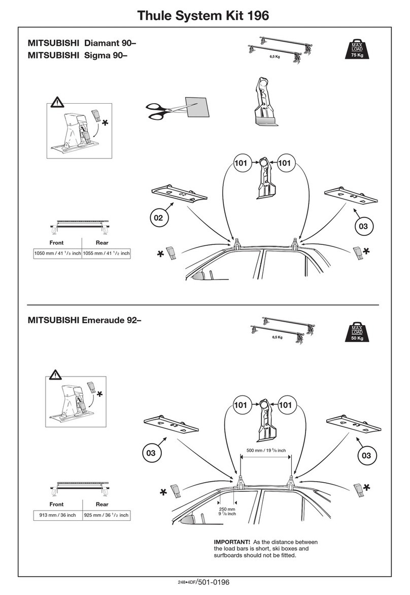 Thule 196 User manual Thule 196 User manual