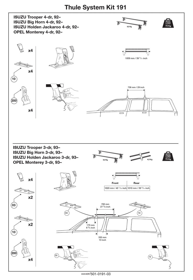 Thule 191 parts list