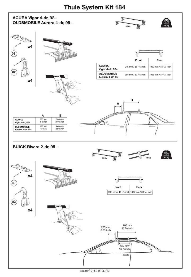 Thule 184 User manual
