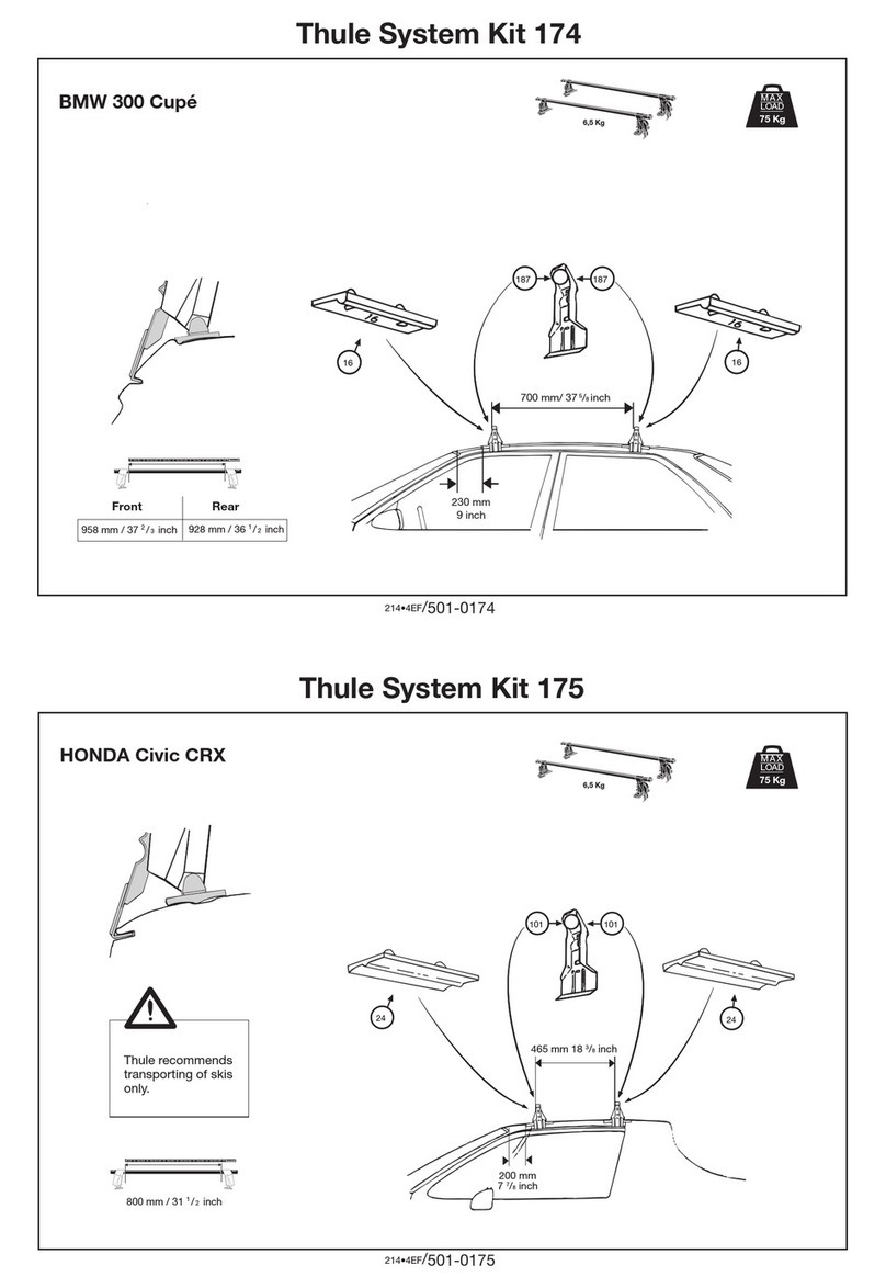 Thule 174 User manual