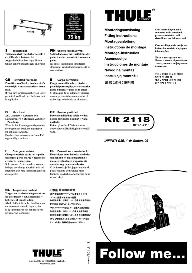 Thule 2118 User manual