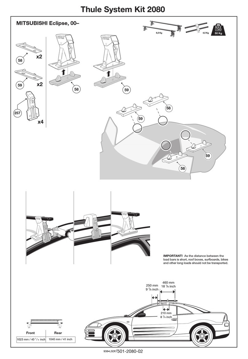 Thule 2080 parts list