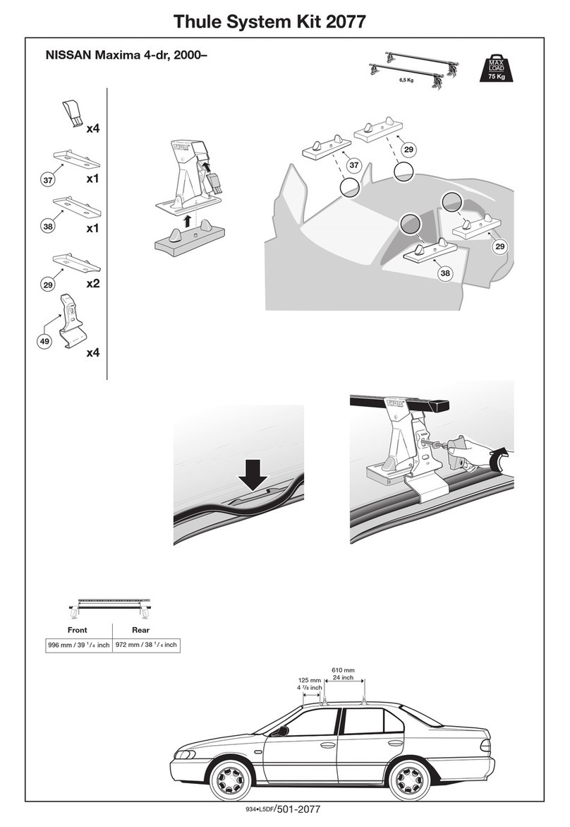 Thule 2077 User manual Thule 2077 User manual
