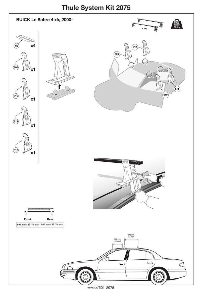 Thule 2075 User manual