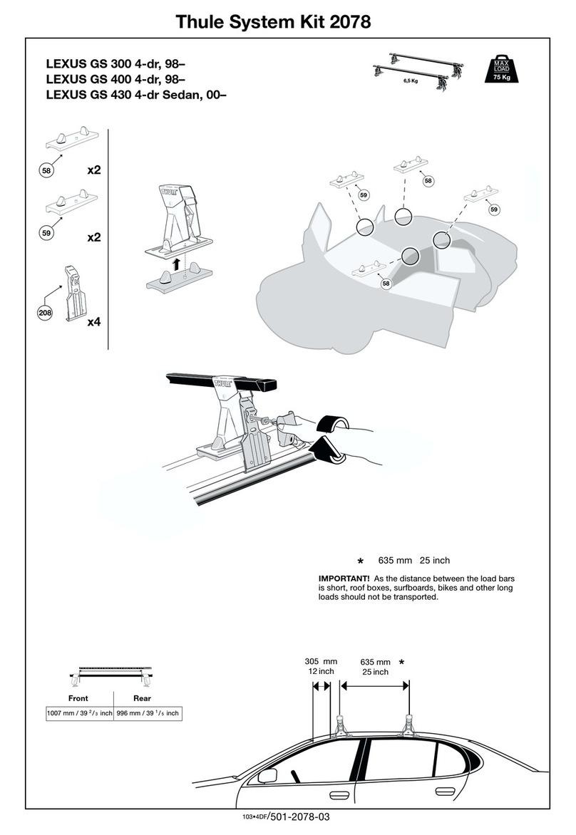 Thule 2078 parts list