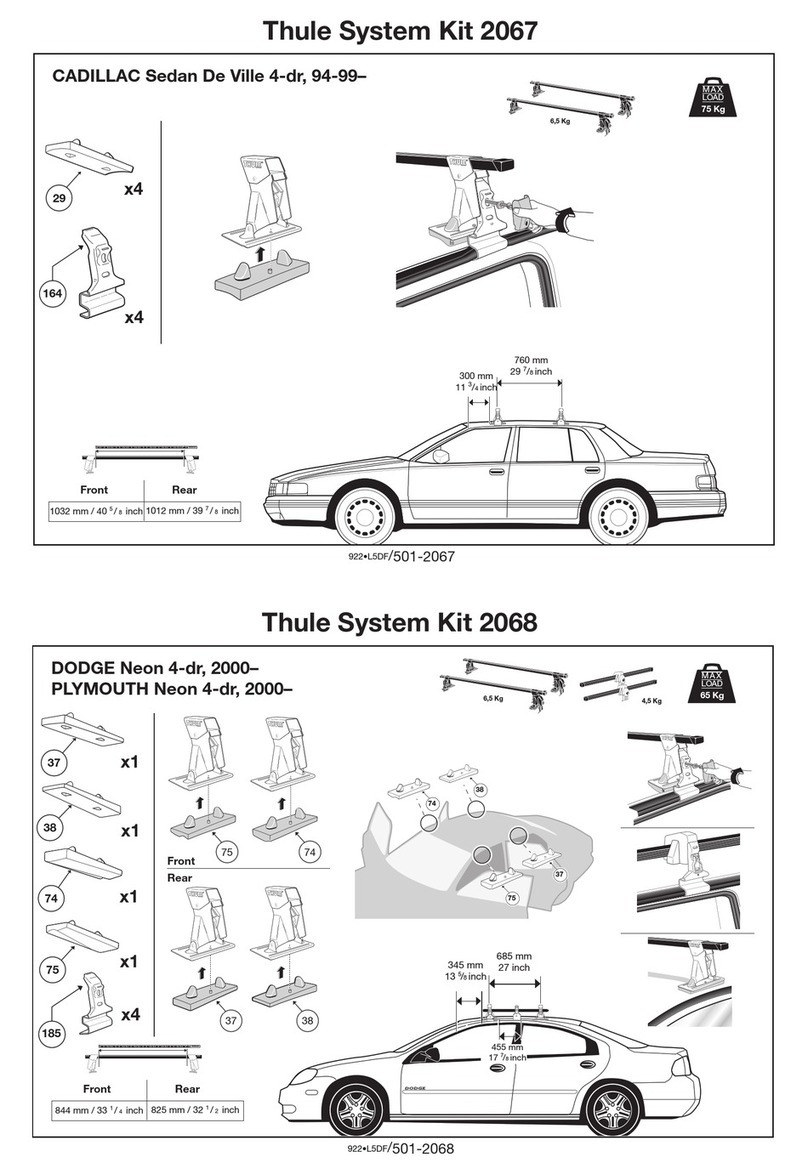 Thule 2067 parts list