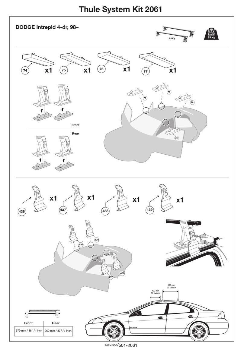 Thule 2061 parts list