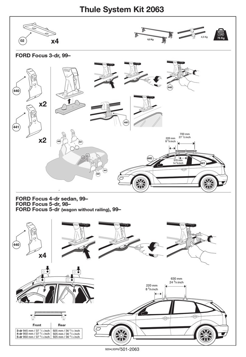 Thule 2063 parts list