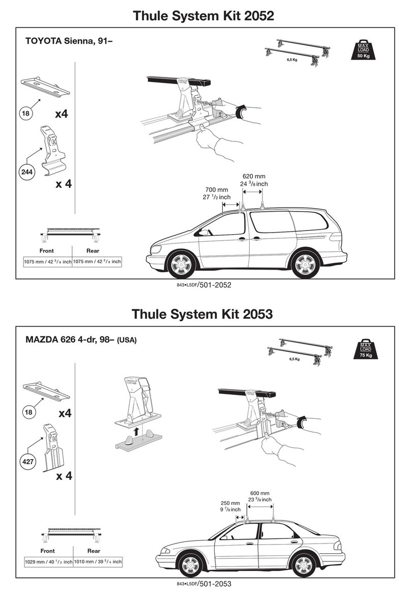Thule 2052 parts list