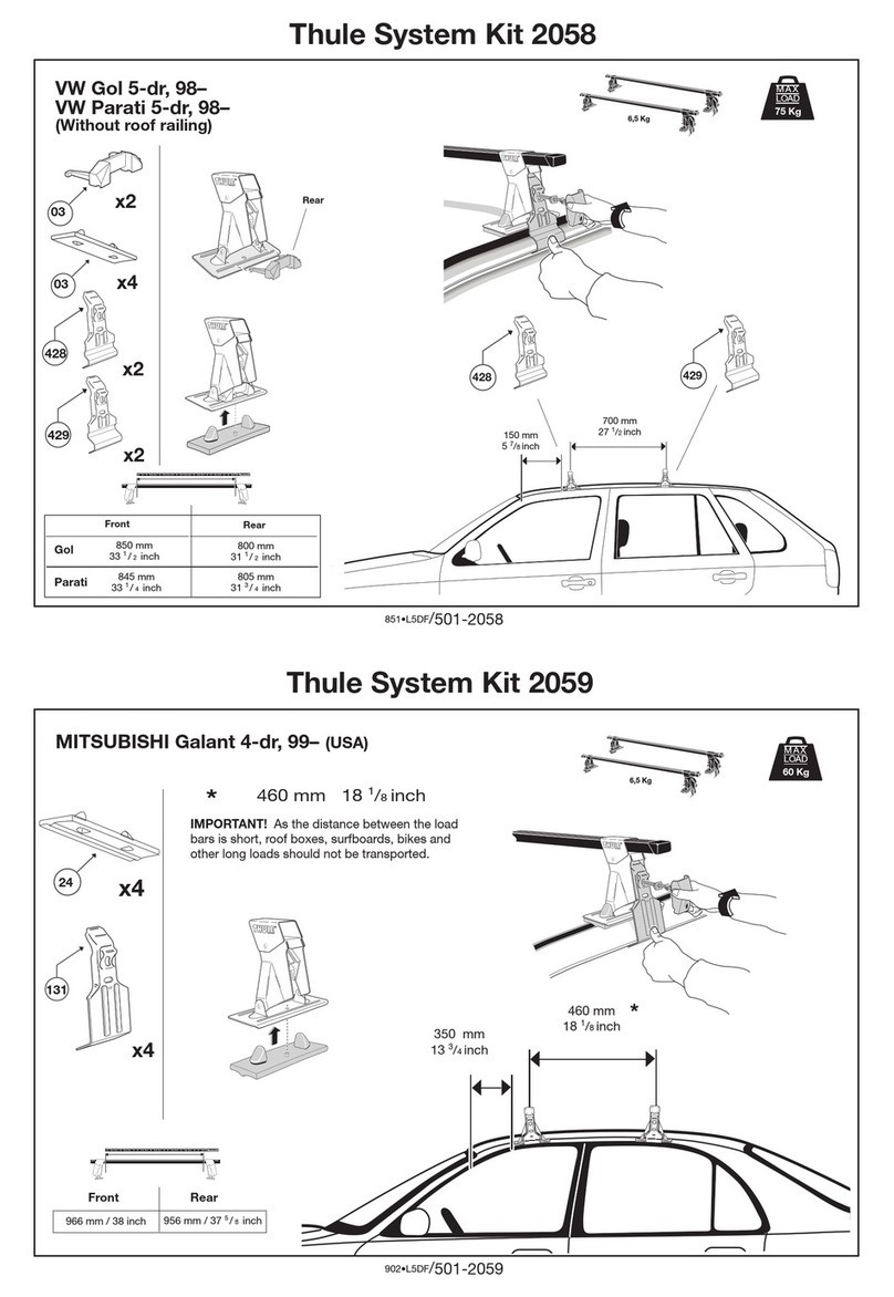 Thule 2058 User manual