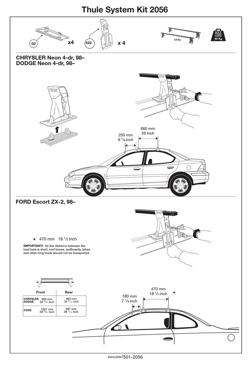 Thule 2056 parts list