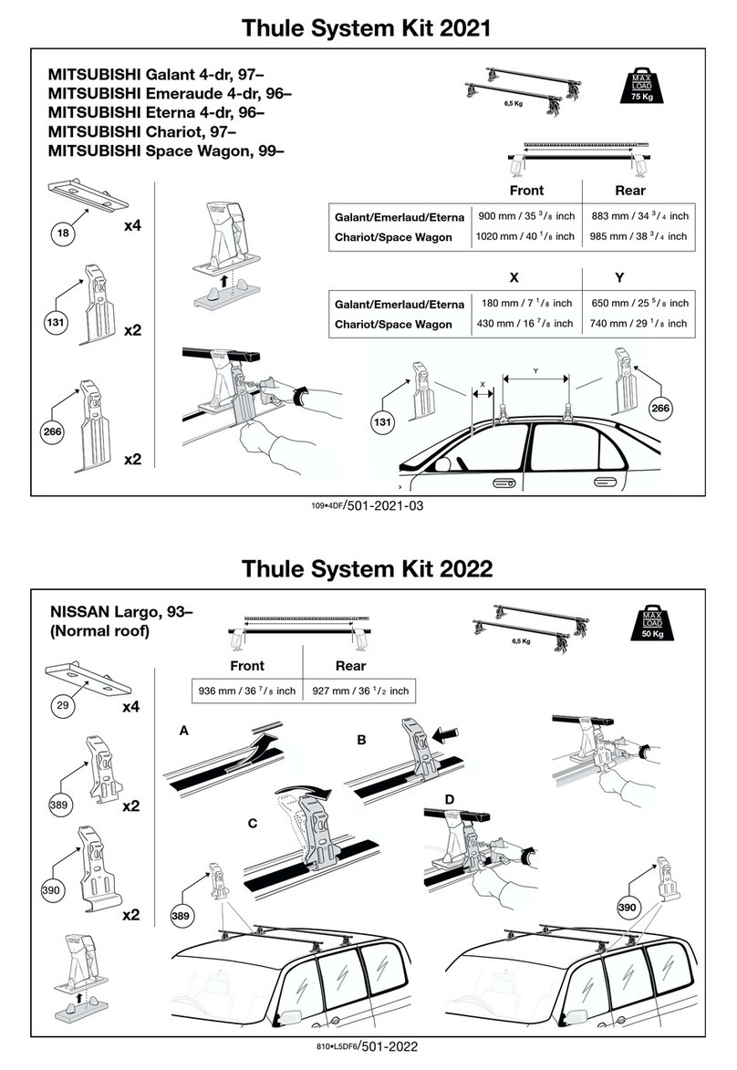 Thule 2021 parts list