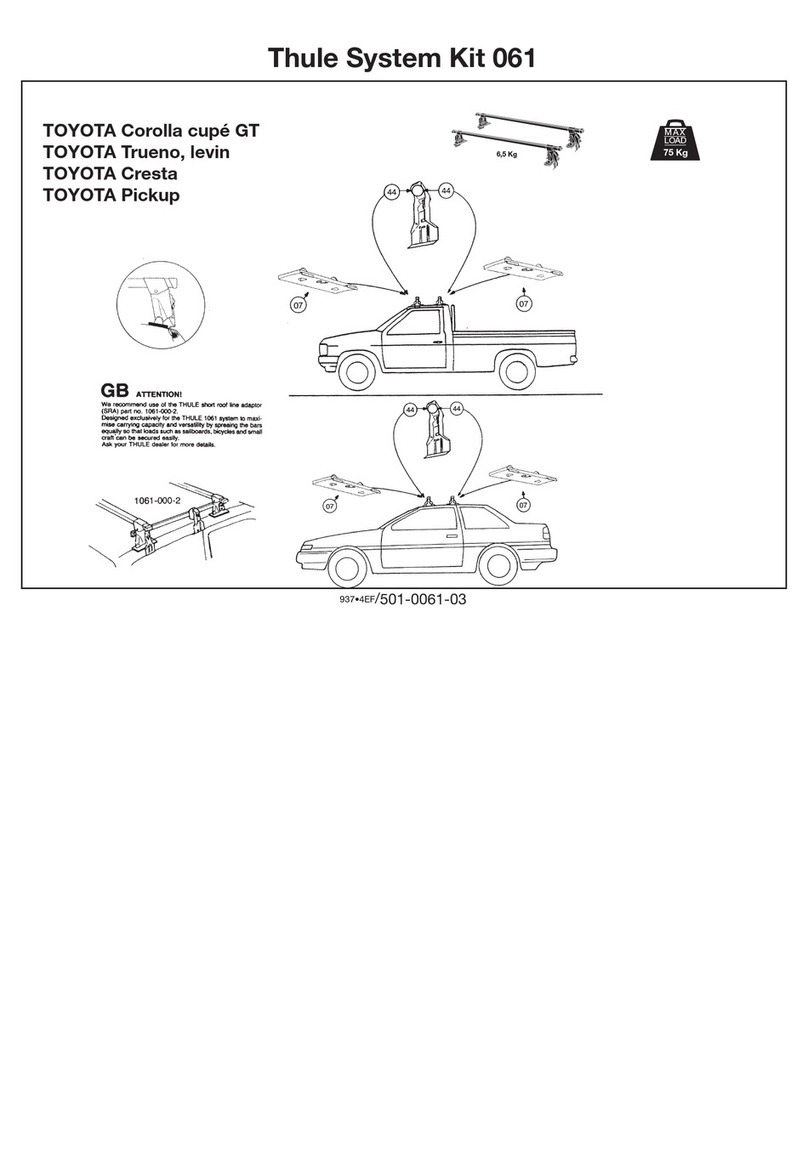 Thule 61 Mounting & installation