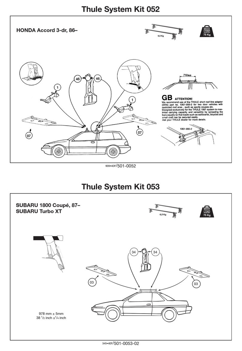 Thule 53 Mounting & installation