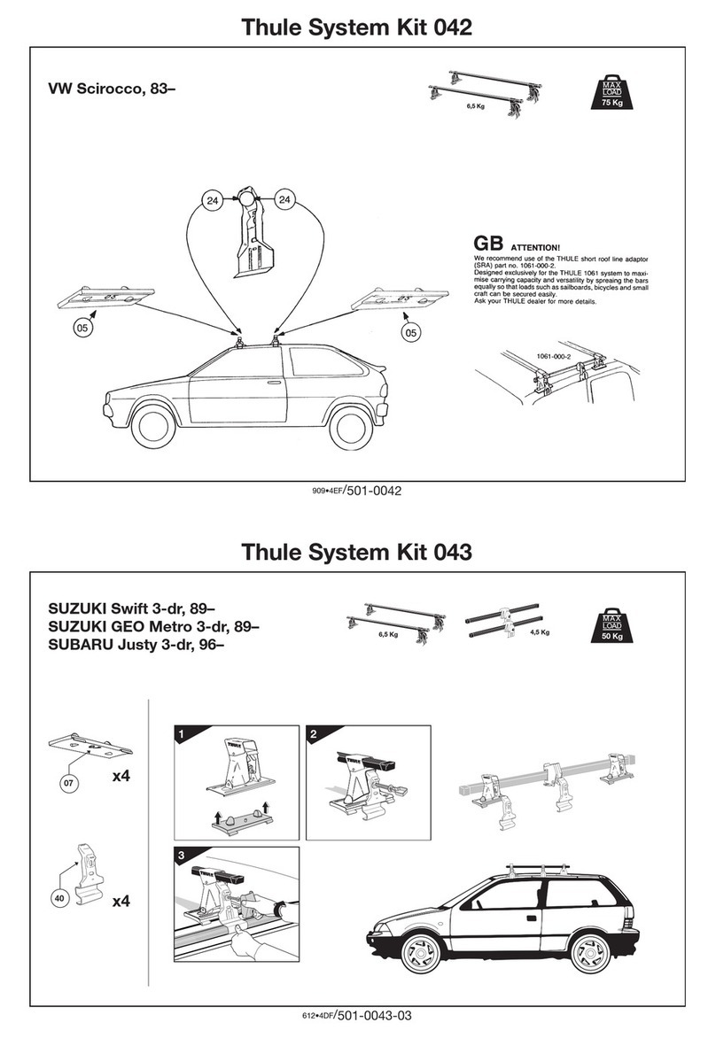 Thule 42 User manual Thule 42 User manual