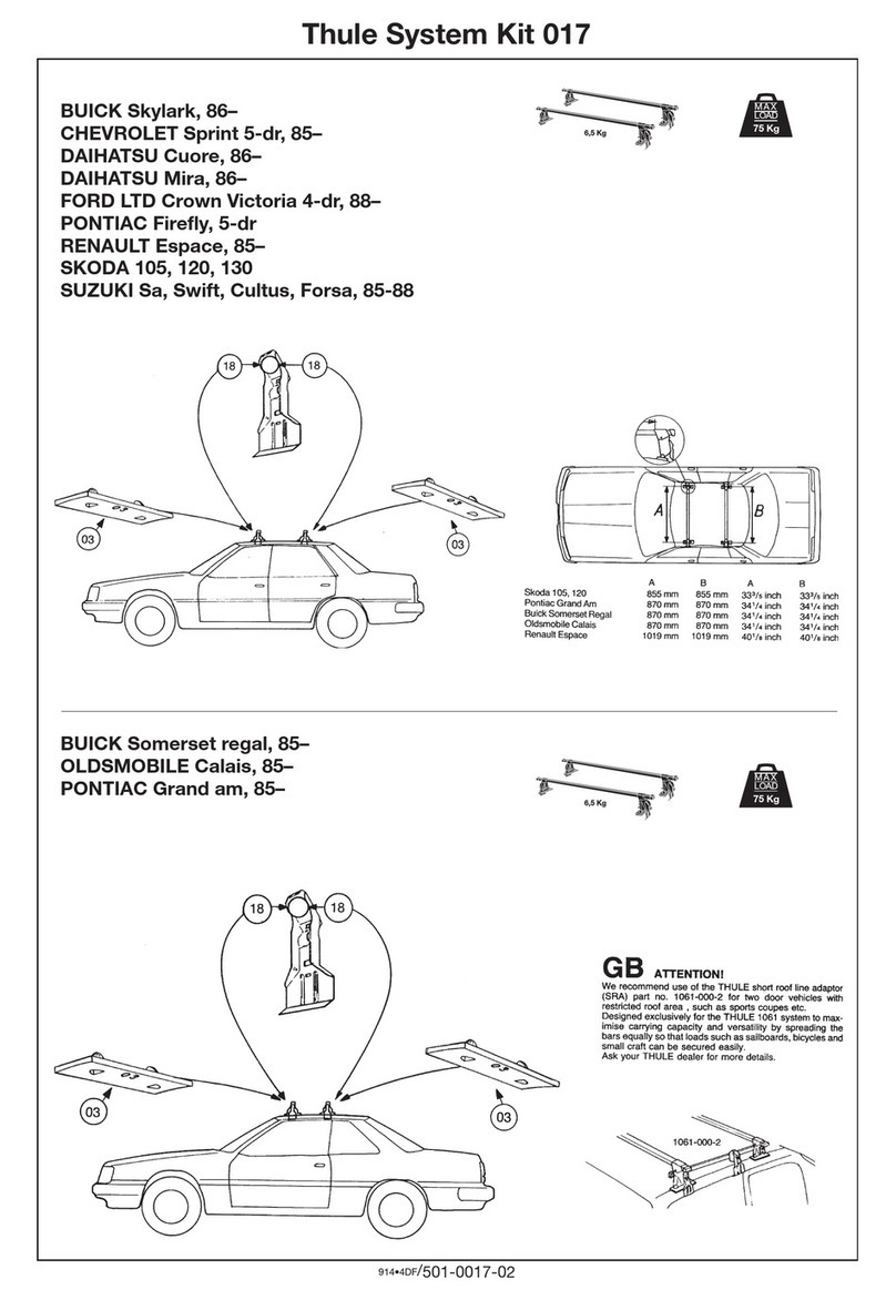 Thule 17 User manual Thule 17 User manual