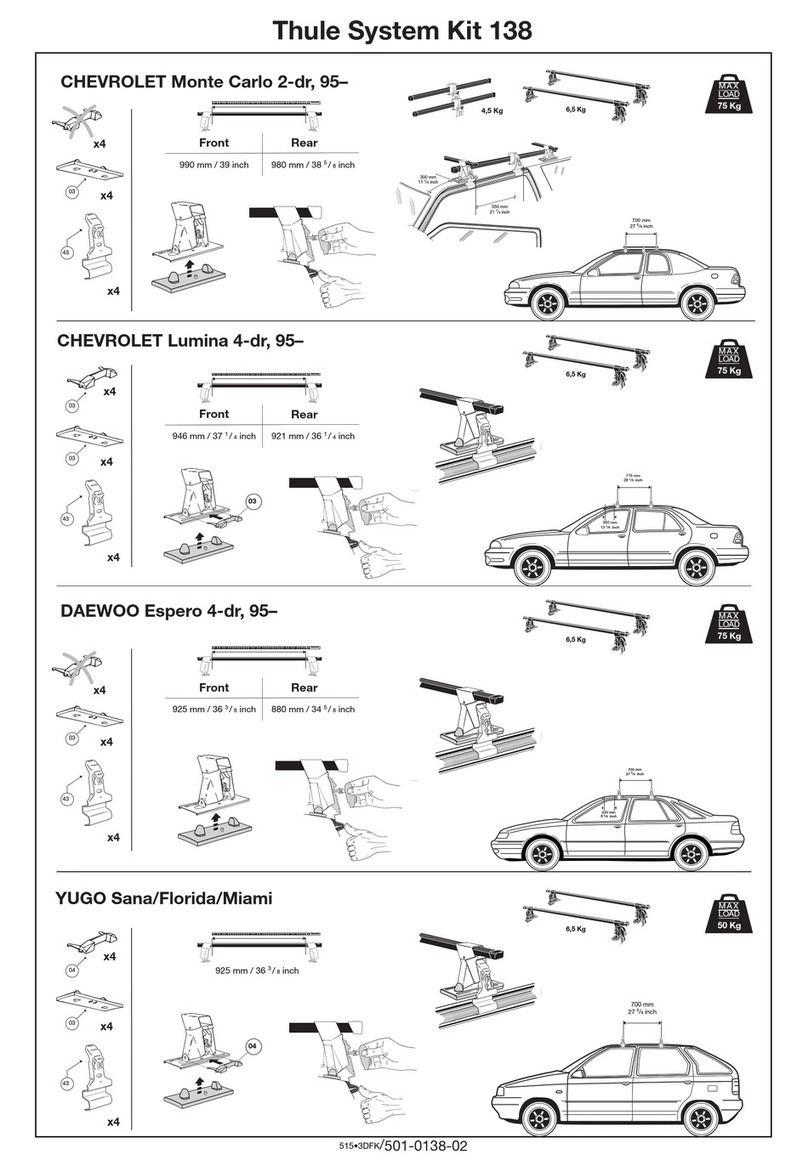 Thule 138 Mounting & installation