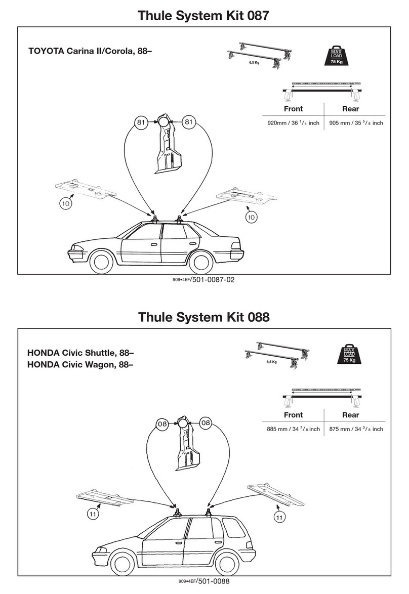 Thule 87 Mounting & installation