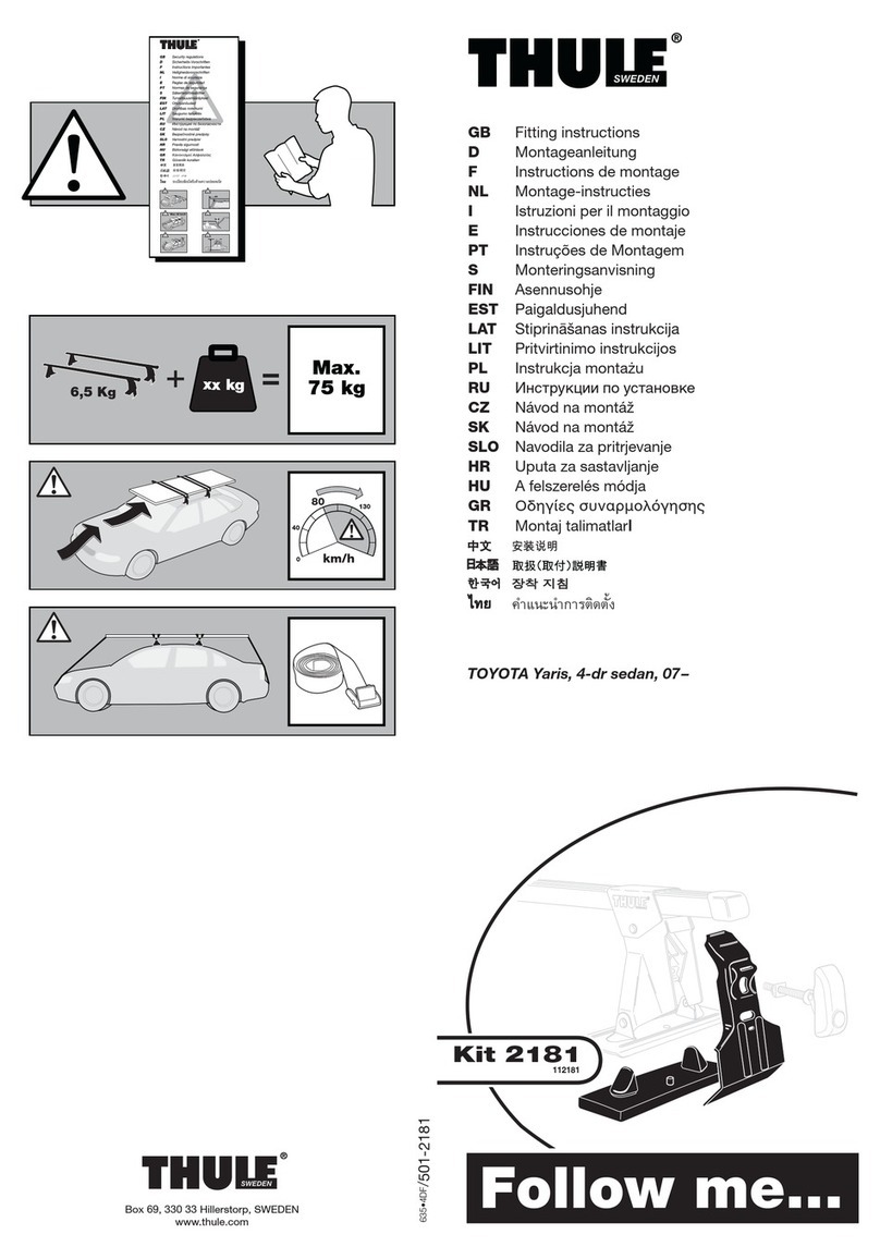 Thule Kit 2181 Fitting instructions