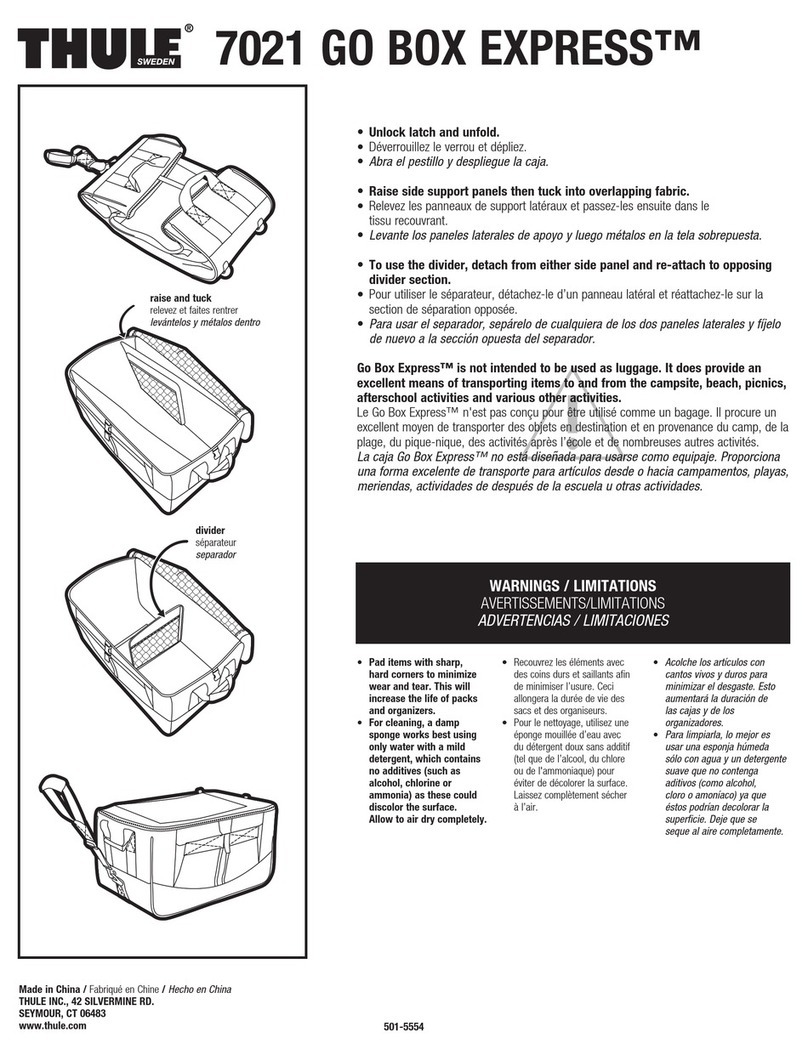 Thule Go Box ExpressTM 7021 User manual