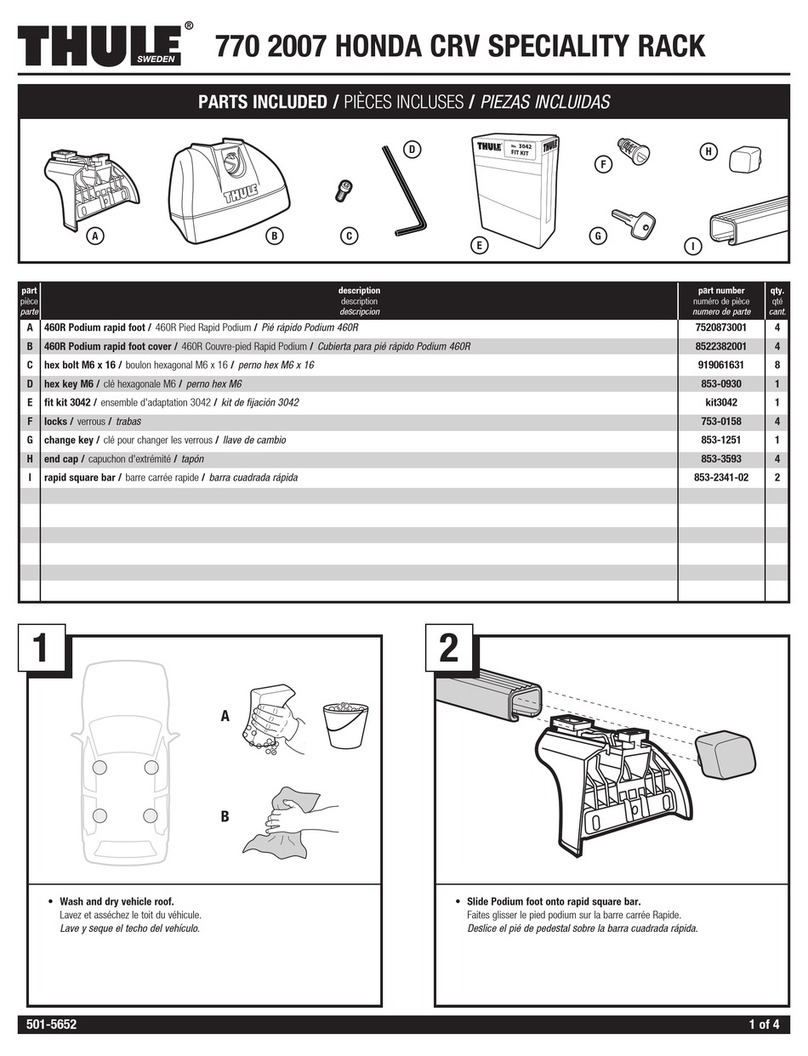 Thule Honda 770 2007 User manual